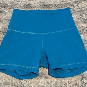 Lululemon Blue High-Waisted Spandex 4 inch